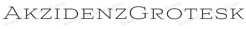 AkzidenzGroteskCE Li字体转换